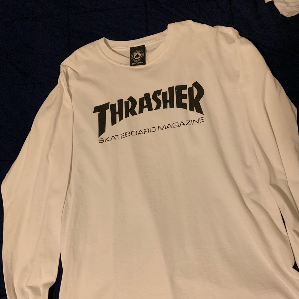 Authentic-Thrasher Longsleeve Worn Twice Great Con